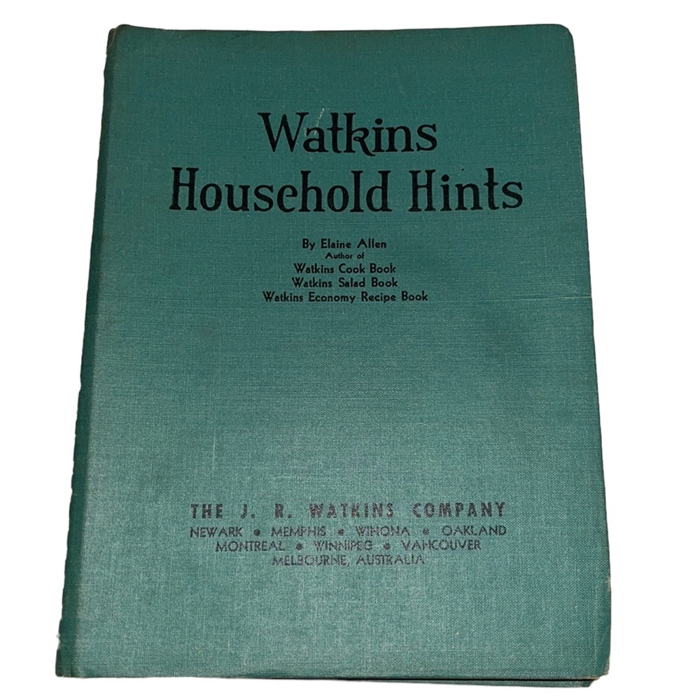 Vintage 1941 WATKINS HOUSEHOLD HINTS Book~Elaine Allen